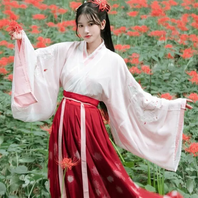 Summer autumn red Hanfu, 2023