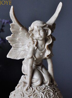 花天使装饰摆件客厅书房摆放创意雕像工艺品欧式田园家居饰品送礼