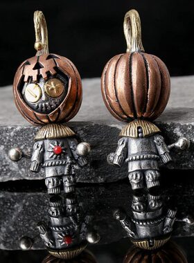 南瓜巫豆娃娃s925银饰品吊坠装饰个性复古流行潮玩男女款时尚挂件