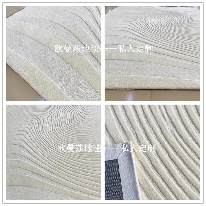 轻奢风现代客厅羊毛地毯沙发茶几地垫简约高级感家用卧室2025新款 - 图2