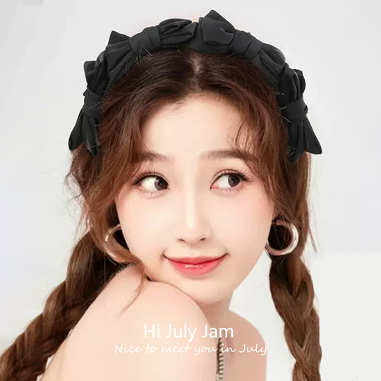 虞书欣同款蝴蝶结发箍高颅顶显脸小发捆女2025年新款宽边压发头箍