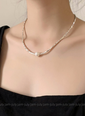 爆闪碎银几两珍珠手链项链