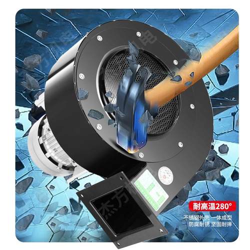 DF小型多翼式离心风机 3KW大功率离心式鼓风机 烘箱循环风机配套 - 图0