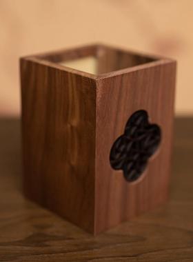 苏绣笔筒新中式书房摆件国风刺绣工艺礼品摆饰文创伴手礼品老师朋