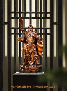 财神关公摆件招财家用客厅办公室神像供奉关二爷装饰公司开 业礼
