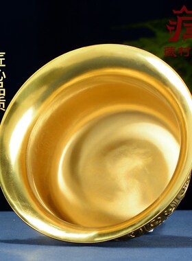 招财进宝百福聚宝盆米缸摆件大号客厅家居小存钱罐中式摆件