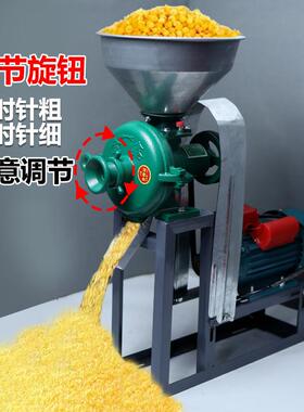 麦子磨面机打粉机大料手摇专用出面家庭苞米面200打磨米糊机石磨