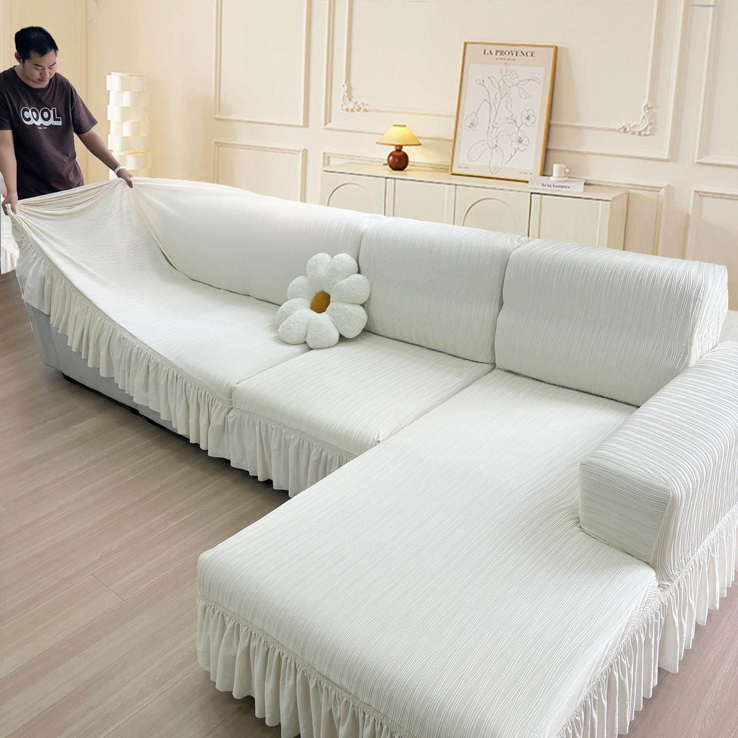 凉感沙发套罩四季通用夏季新款水波纹防猫抓沙发套弹力全包卍能套,淘宝优惠券,粉丝福利购,淘宝优惠卷