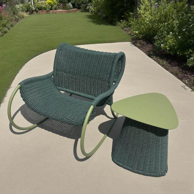 户外沙发藤编阳台休闲椅简约庭院阳台摇椅防水晒桌椅茶几组合花园,淘宝优惠券,粉丝福利购,淘宝优惠卷