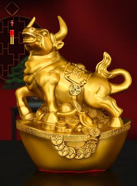 黄铜十二生肖摆件鼠牛虎兔龙蛇马羊猴鸡狗猪家居客厅装饰铜吉祥物