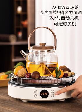 新款围炉煮茶电陶炉煮茶炉煮茶壶烤肉烤水果红薯室内插电电炉套装