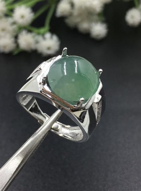 空拖戒托925银戒指空托 男款开口 枕正方10银托配件diy加工定制