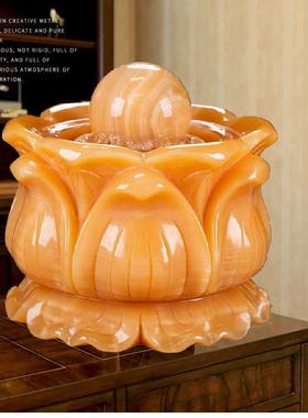 风水轮转流水喷泉玉石转球摆件开业玄关进门客厅办公室礼品风水球