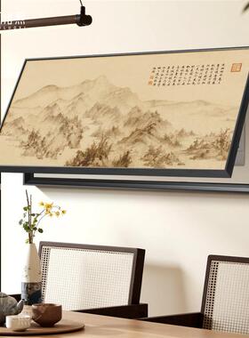 湖山春暖新中式电表箱装饰画大尺寸客厅强弱电箱遮挡宋代美学挂画