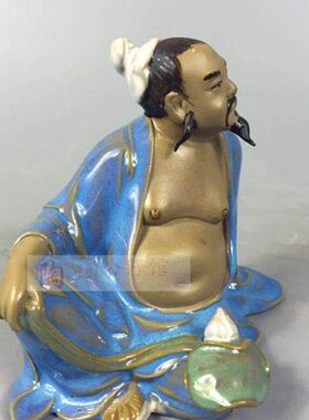 陶瓷工艺品石湾公仔家居装饰品礼品客厅小摆件茂叔爱莲周敦颐促销