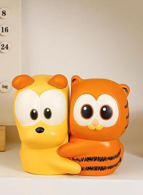 创意小众书挡陶瓷摆件电视柜酒柜客厅玄关书柜桌面书立家居装饰品