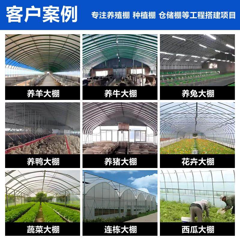 养殖大棚全套蔬菜大棚钢管骨架养鸡鹅猪舍牛棚羊圈椭圆管温室大棚,淘宝优惠券,粉丝福利购,淘宝优惠卷