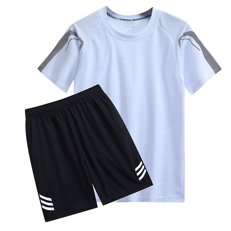 运动套装男夏季薄款冰丝速干t恤圆领短袖短裤跑步健身运动服夏装,淘宝优惠券,粉丝福利购,淘宝优惠卷