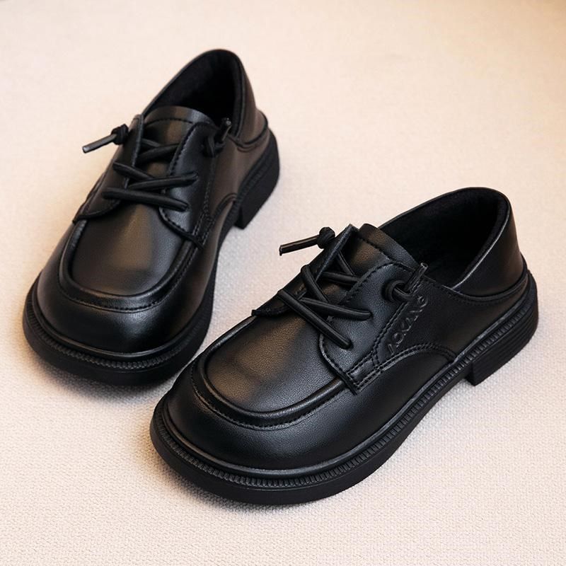 女童小皮鞋加绒2024秋冬儿童单鞋秋季软底二棉鞋黑色表演鞋男童鞋,淘宝优惠券,粉丝福利购,淘宝优惠卷