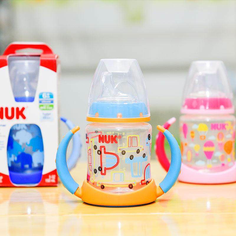 德国NUK学饮杯6-18个月宝宝鸭嘴杯吸管两用防漏防呛婴儿水杯防摔,淘宝优惠券,粉丝福利购,淘宝优惠卷