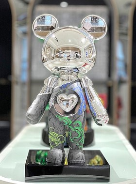 星际熊创意潮玩公仔摆q件客厅电视柜酒柜轻奢高档装饰礼品乔迁礼