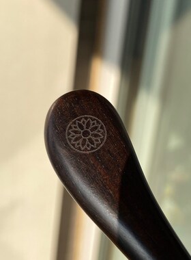 道友推荐沉水黑檀木簪太极八卦簪子男女式发簪子道家头簪道士发饰
