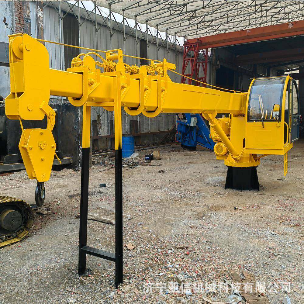 小型液压伸缩吊机港口船头卸货吊船吊码头固定式直臂起重机,淘宝优惠券,粉丝福利购,淘宝优惠卷