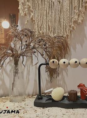 Gujama原创覆古木钥匙储存托盘家庭民宿装饰蜡烛芳香疗法香水装饰