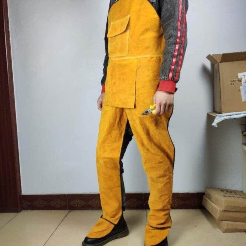 牛皮!烫围裙穿衣长袖焊工阻燃装备防护防火花防电焊反工作服隔热,淘宝优惠券,粉丝福利购,淘宝优惠卷