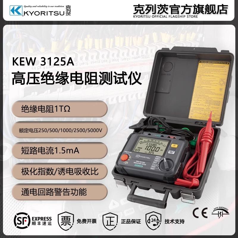 日本共立克列茨KEW3125A/3025A/3121B高压绝缘电阻测试仪兆欧表 - 图0