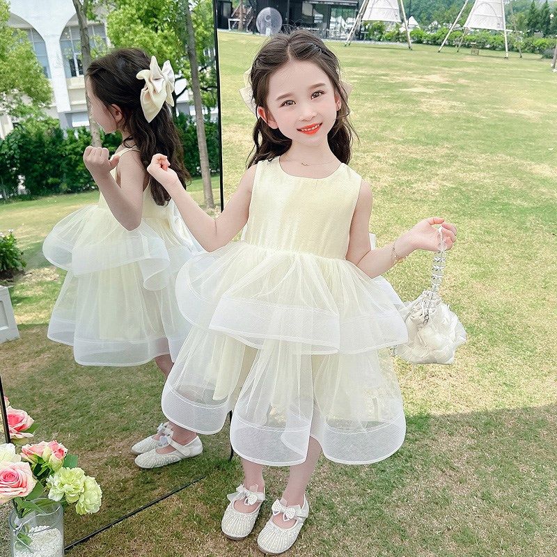 女童蓬蓬裙夏季2025新款儿童洋气背心裙子女孩宝宝网纱公主连衣裙,淘宝优惠券,粉丝福利购,淘宝优惠卷