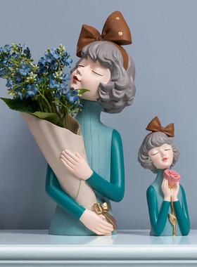 态生活泡泡女孩摆件高端轻奢家居客厅酒柜小装饰北欧结婚生日礼物