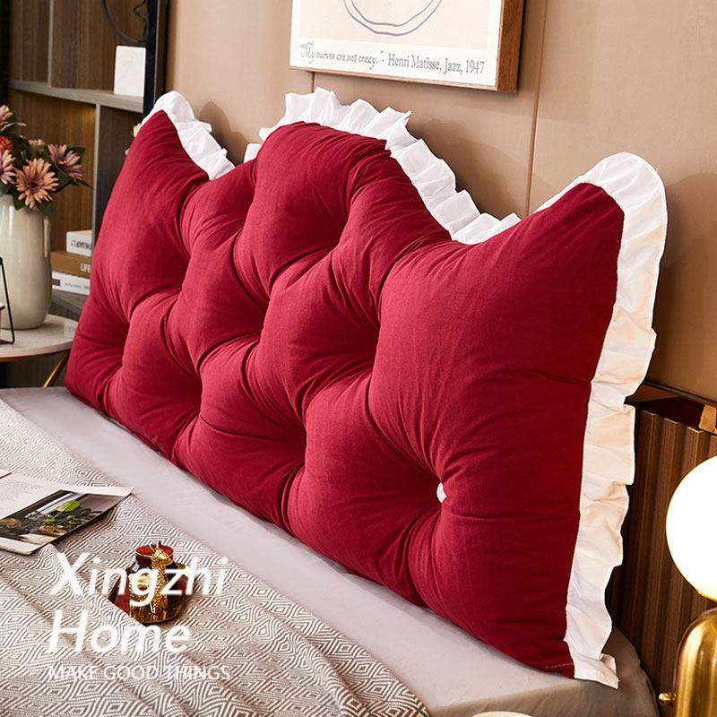 星致家公主床头靠垫可拆洗靠背垫防撞软垫床上大靠枕软包靠背胭脂,淘宝优惠券,粉丝福利购,淘宝优惠卷