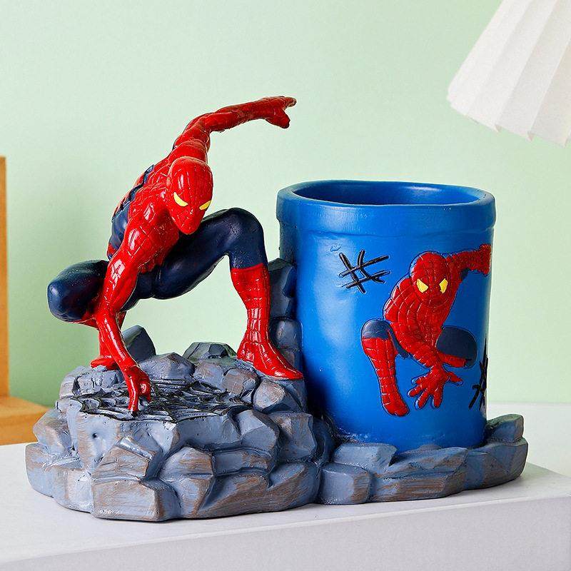 卡通美国队长蜘蛛侠笔筒办公室桌面大号儿童卧室摆件男孩生日礼物,淘宝优惠券,粉丝福利购,淘宝优惠卷