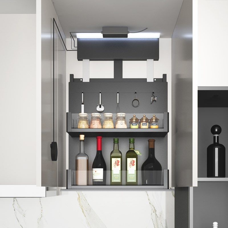 厨房吊柜电动升降拉篮 智能垂直上下升降机橱柜壁柜调味收纳,淘宝优惠券,粉丝福利购,淘宝优惠卷
