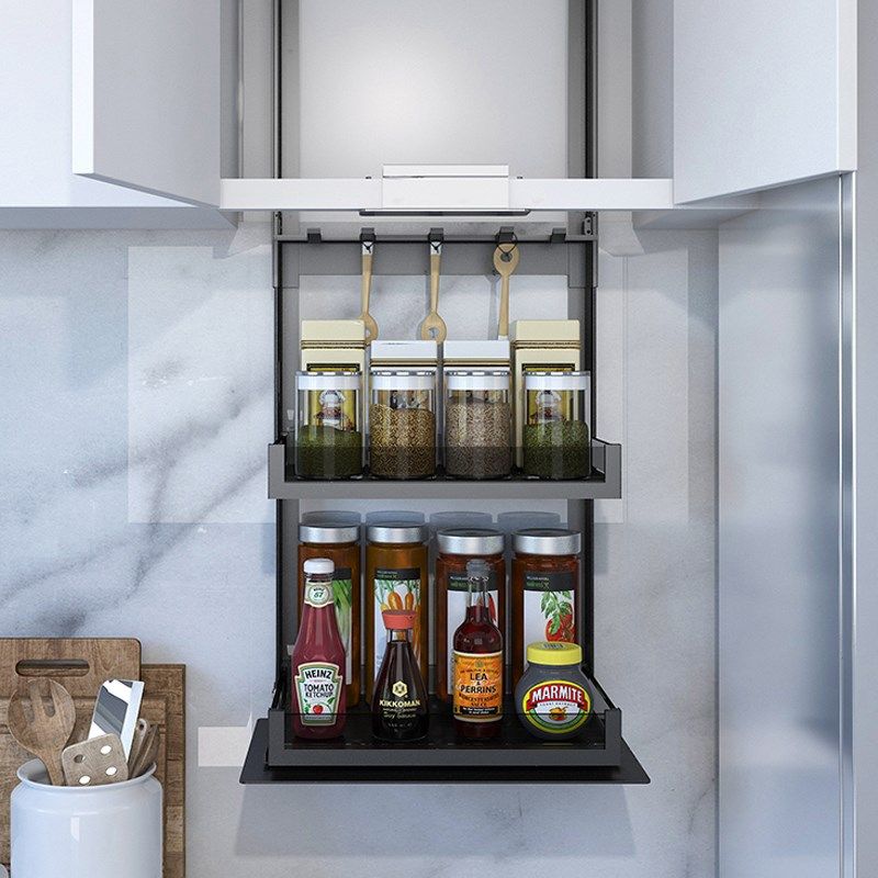 厨房吊柜电动升降拉篮 智能垂直上下升降机橱柜壁柜调味收纳,淘宝优惠券,粉丝福利购,淘宝优惠卷