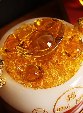 聚宝盆招财摆件家居客q厅酒柜装饰品小摆设创意工艺品乔迁开业礼