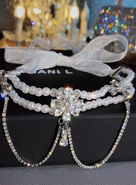 珍珠颈链超仙气质项圈白色项链脖子饰品女项链颈饰新娘配饰儿童