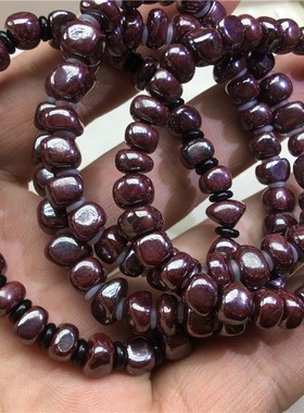 真的超值实体店可以存点货 原矿朱砂还原砂随形珠款手链男女款