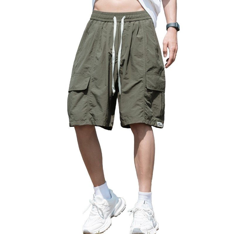 潮流冰感速干工装短裤男夏季宽松大码直筒中裤加肥加大休闲五分裤,淘宝优惠券,粉丝福利购,淘宝优惠卷