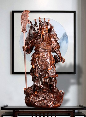 武关公佛像摆件大号镇宅x家居办公室新居乔迁店铺开业