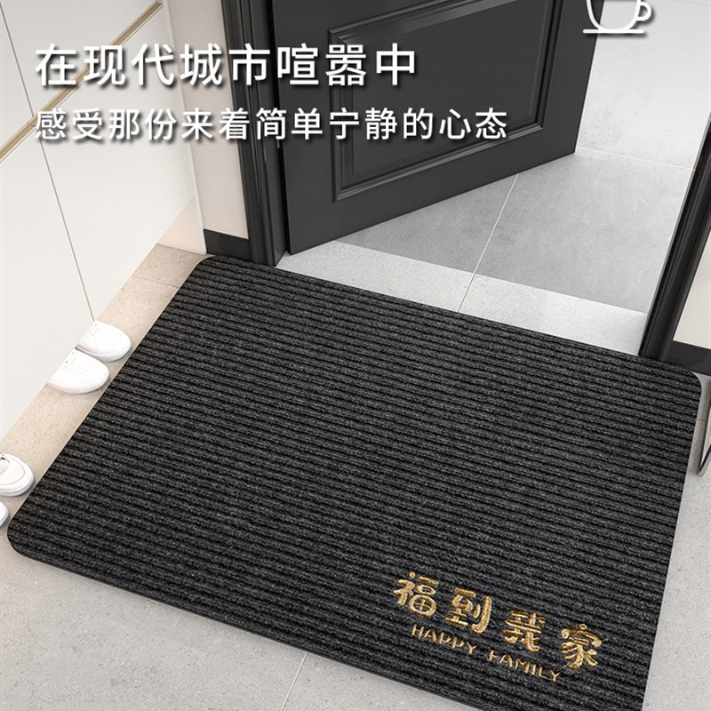 地垫入户门垫进门门口耐脏脚垫家用玄关进户防滑垫子门外除尘地毯 - 图0