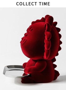 龙年红色装饰品摆件玄关托盘入户钥匙收纳客厅家居过新年乔迁礼物