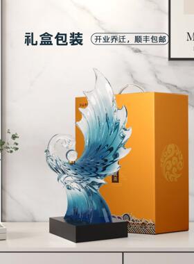 风生水起摆件招财客厅玄关办公室前台店铺收银台装饰乔迁开业礼物
