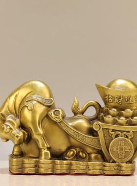 铜生肖牛摆件华尔街牛招财家居办公室旺市财源高端大气开业送礼