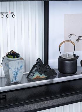 新中式家居软装饰铁艺马摆件电视柜书柜书桌动物马工艺品摆设组合