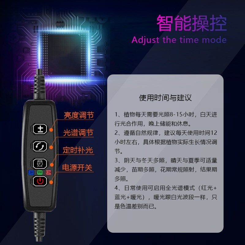 LED苔藓植物灯可伸缩全光谱植物生长灯桌面鱼缸射灯微景观水草灯,淘宝优惠券,粉丝福利购,淘宝优惠卷