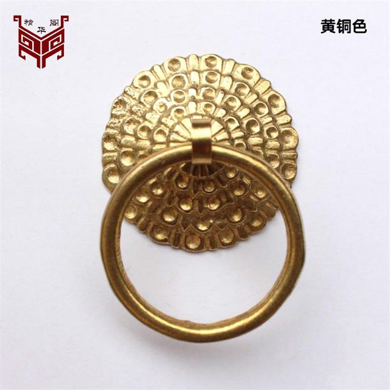 中式仿古纯铜家具抽屉柜门环铜拉手铜圆环铜环窗扇门古铜老式把手,淘宝优惠券,粉丝福利购,淘宝优惠卷