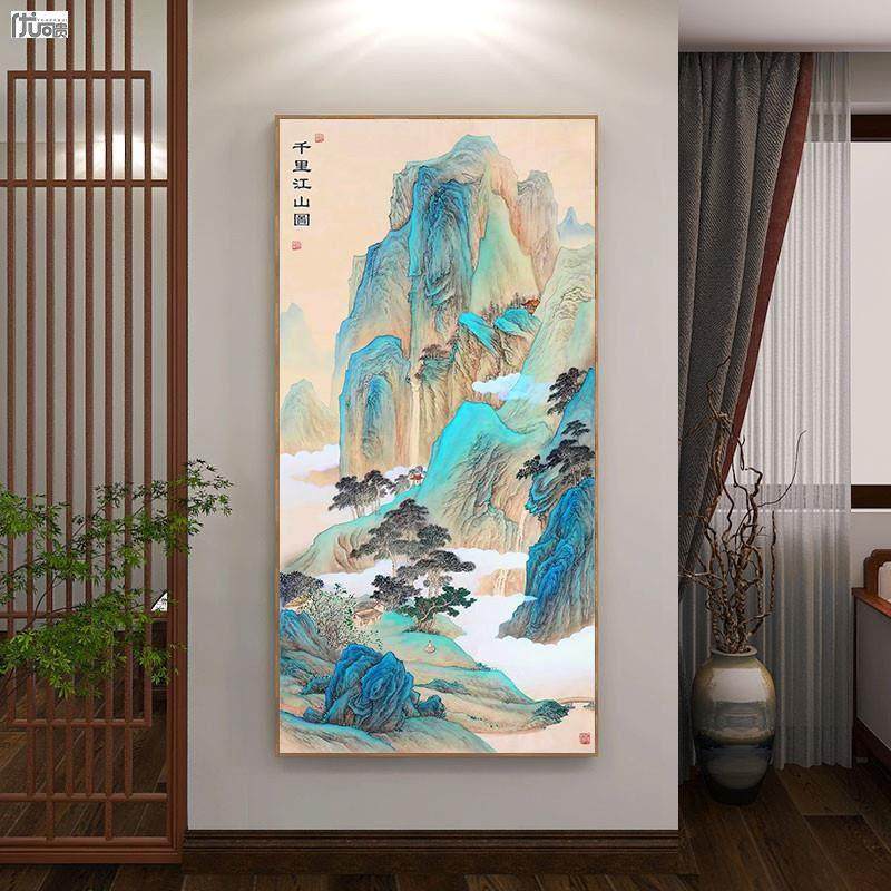 钻石画满钻千里江山图十字绣2023新款中国风客厅大气山水画钻石绣,淘宝优惠券,粉丝福利购,淘宝优惠卷
