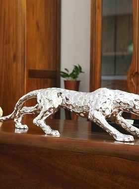 创意家居装饰品仿银饰店铺摆件欧式轻奢高档样板间酒店大堂摆设